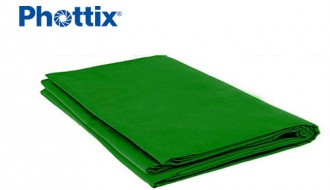 Бесшовный зеленый фон Phottix Green Muslin 3*6